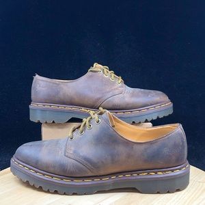 Vtg Doc Marten Made In England Mens Oxfords Brown Size 8